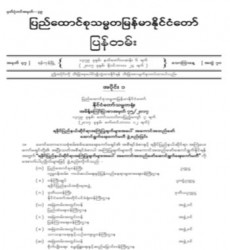 မြန်မာနိုင်ငံတော်ပြန်တမ်း အတွဲ (၇၀)၊ အမှတ် (၄၇)၊ ၂၀၁၇ ခုနှစ် နိုဝင်ဘာလ ၂၄ ရက် ထုတ် စာစောင်ကို စာပေဗိမာန်စာအုပ် အရောင်းဆိုင်တွင် ဝယ်ယူရရှိနိုင်ပြီ