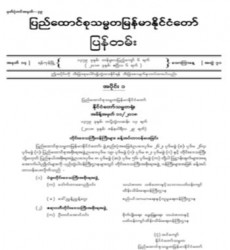  မြန်မာနိုင်ငံတော်ပြန်တမ်း အတွဲ (၇၁)၊ အမှတ် (၁၄)၊ ၂၀၁၈ ခုနှစ် ဧပြီလ ၆ ရက်ထုတ် စာစောင်ကို စာပေဗိမာန်စာအုပ် အရောင်းဆိုင်တွင် ဝယ်ယူရရှိနိုင်ပြီ