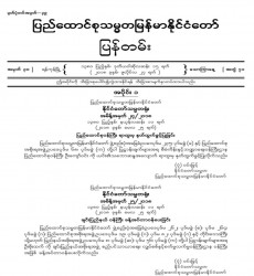 မြန်မာနိုင်ငံတော်ပြန်တမ်း အတွဲ (၇၁)၊ အမှတ် (၃၀)၊ ၂၀၁၈ ခုနှစ် ဇူလိုင်လ ၂၇ ရက်ထုတ် စာစောင်ကို စာပေဗိမာန်စာအုပ် အရောင်းဆိုင်တွင် ဝယ်ယူရရှိနိုင်ပြီ